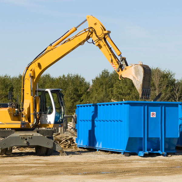 what size residential dumpster rentals are available in Purdy WA